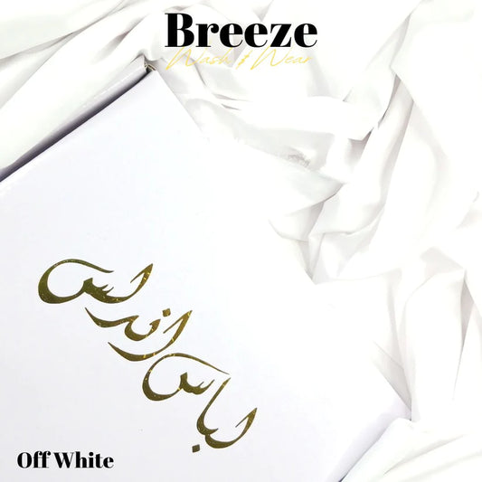 Breeze by Libas-e-Andalus - Premium Quality Wash and Wear | Off White