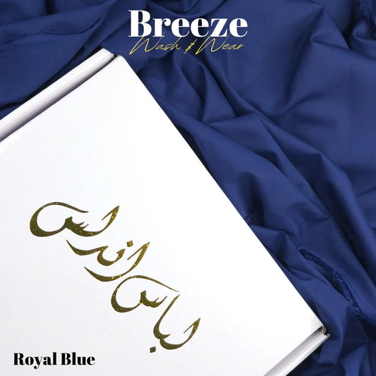 Breeze by Libas-e-Andalus - Premium Quality Wash and Wear | Royal Blue