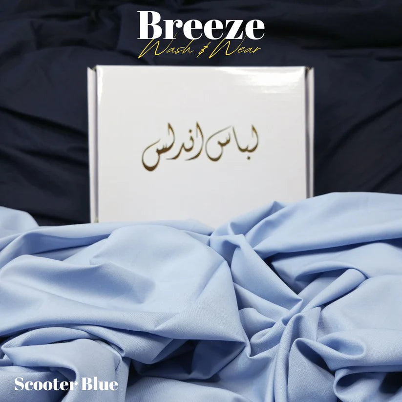 Breeze by Libas-e-Andalus - Premium Quality Wash and Wear | Scooter Blue