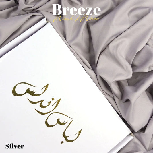 Breeze by Libas-e-Andalus - Premium Quality Wash and Wear | Silver