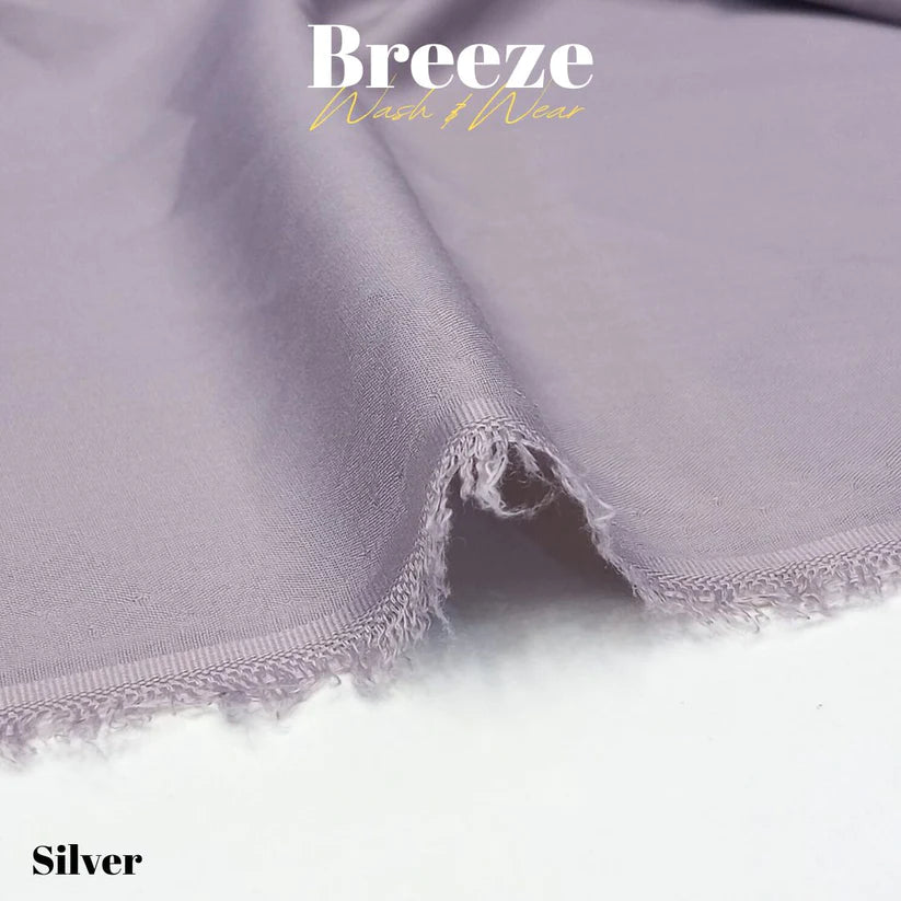 Breeze by Libas-e-Andalus - Premium Quality Wash and Wear | Silver