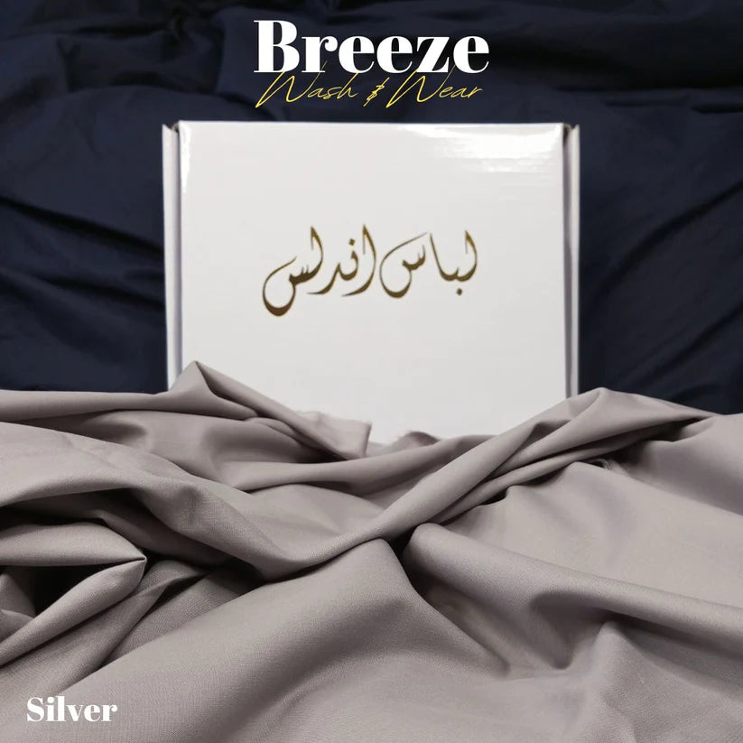 Breeze by Libas-e-Andalus - Premium Quality Wash and Wear | Silver