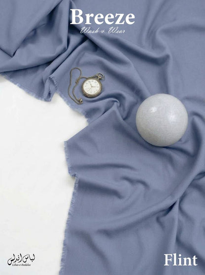 Flint Breeze Wash and Wear unstitched fabric for men draped in soft folds, Libas-e-Andalus