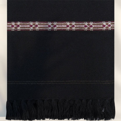 Original Blended Wool Shawl for Men | Black