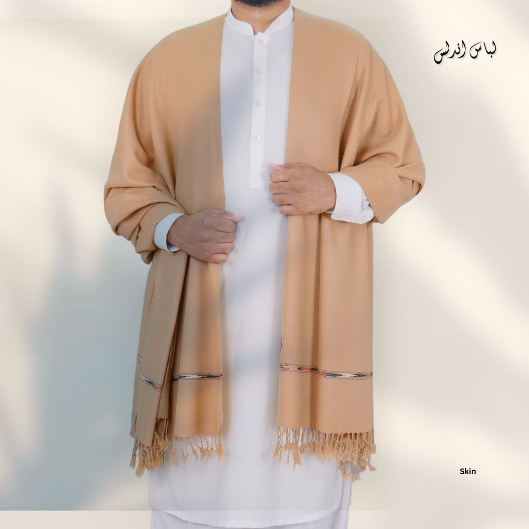 Original Blended Wool Shawl for Men | Skin