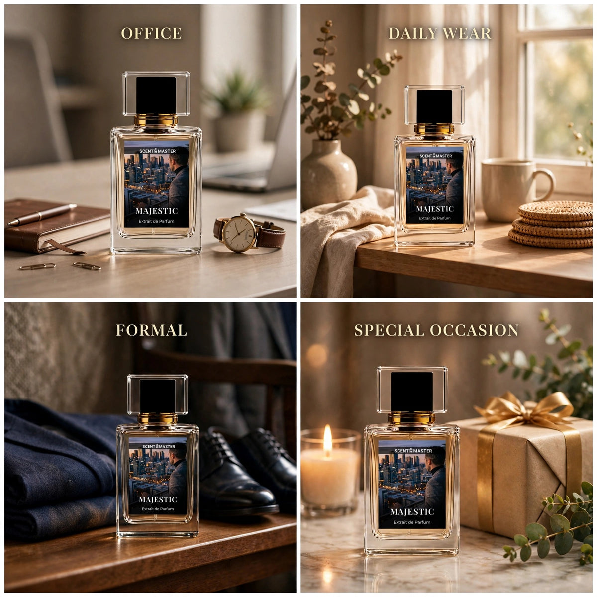 Majestic Perfume Occasion Split Layout for Office, Daily, Formal, and Gifting