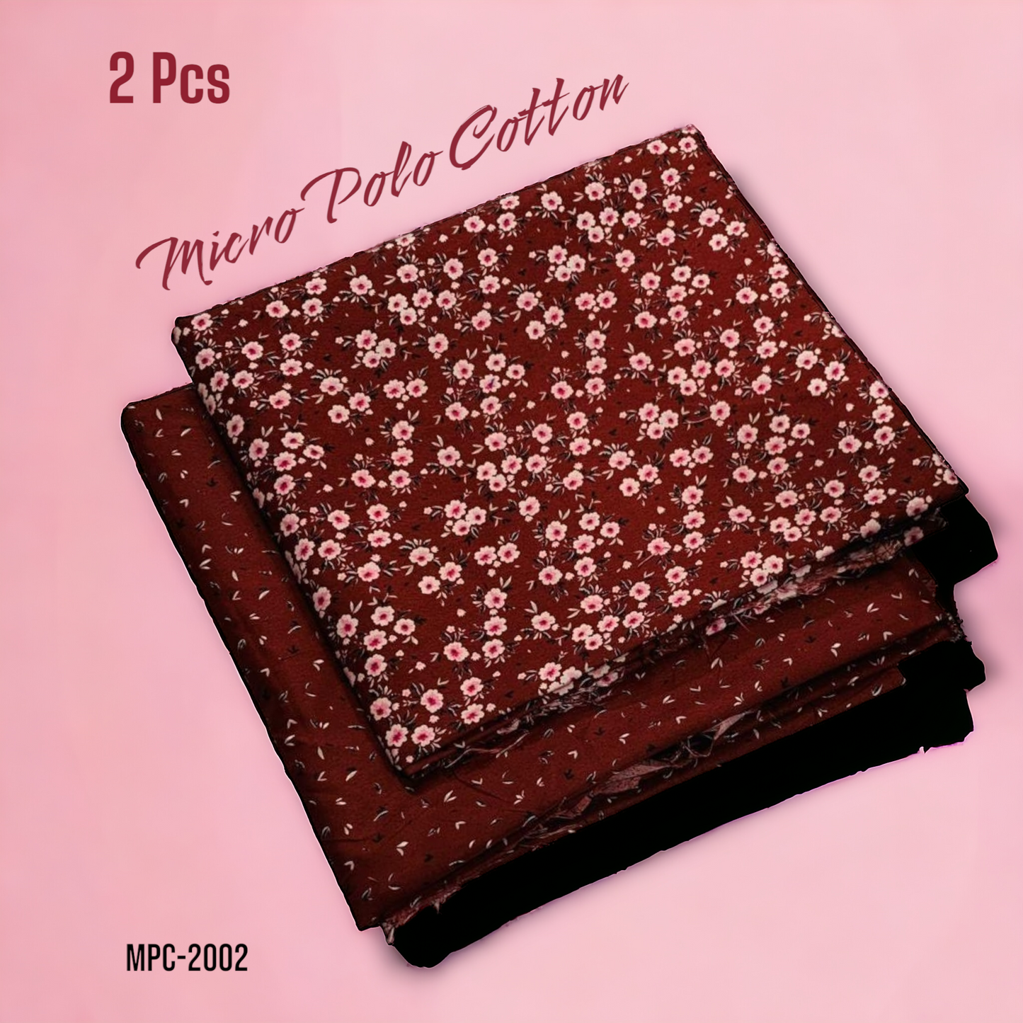 2 Pcs Floral Micro Polo Cotton - MPC-2002