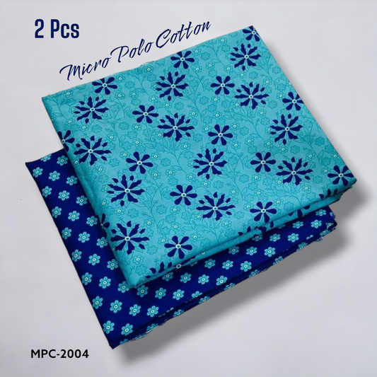 2 Pcs Floral Micro Polo Cotton - MPC-2004