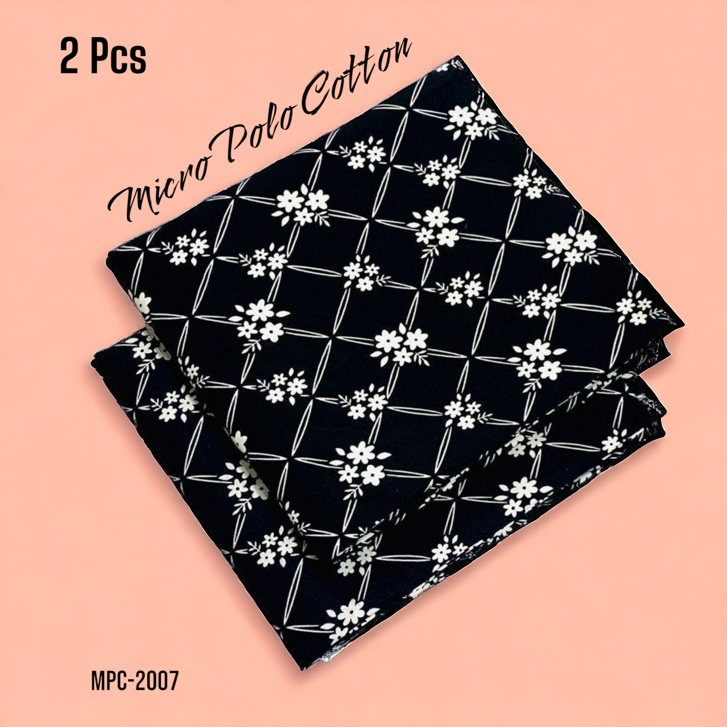 2 Pcs Floral Micro Polo Cotton - MPC-2007