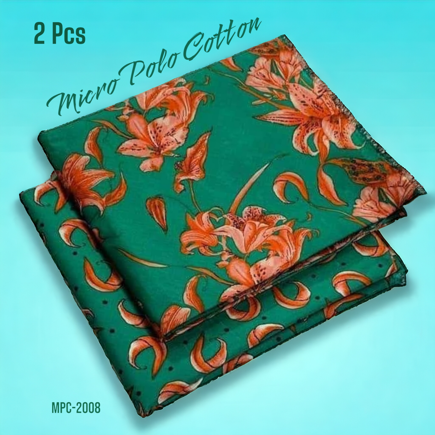 2 Pcs Floral Micro Polo Cotton - MPC-2008