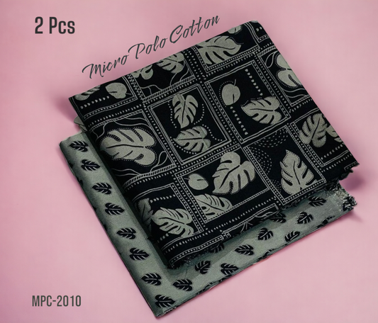 2 Pcs Floral Micro Polo Cotton - MPC-2010