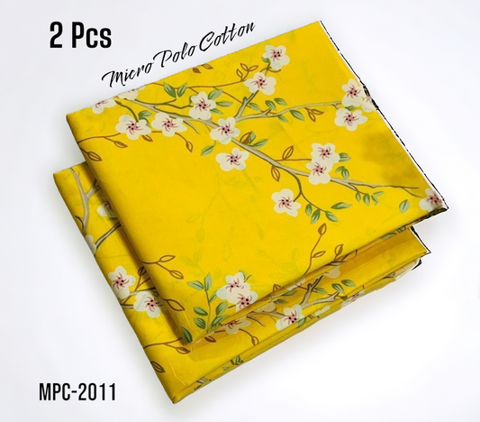 2 Pcs Floral Micro Polo Cotton - MPC-2011