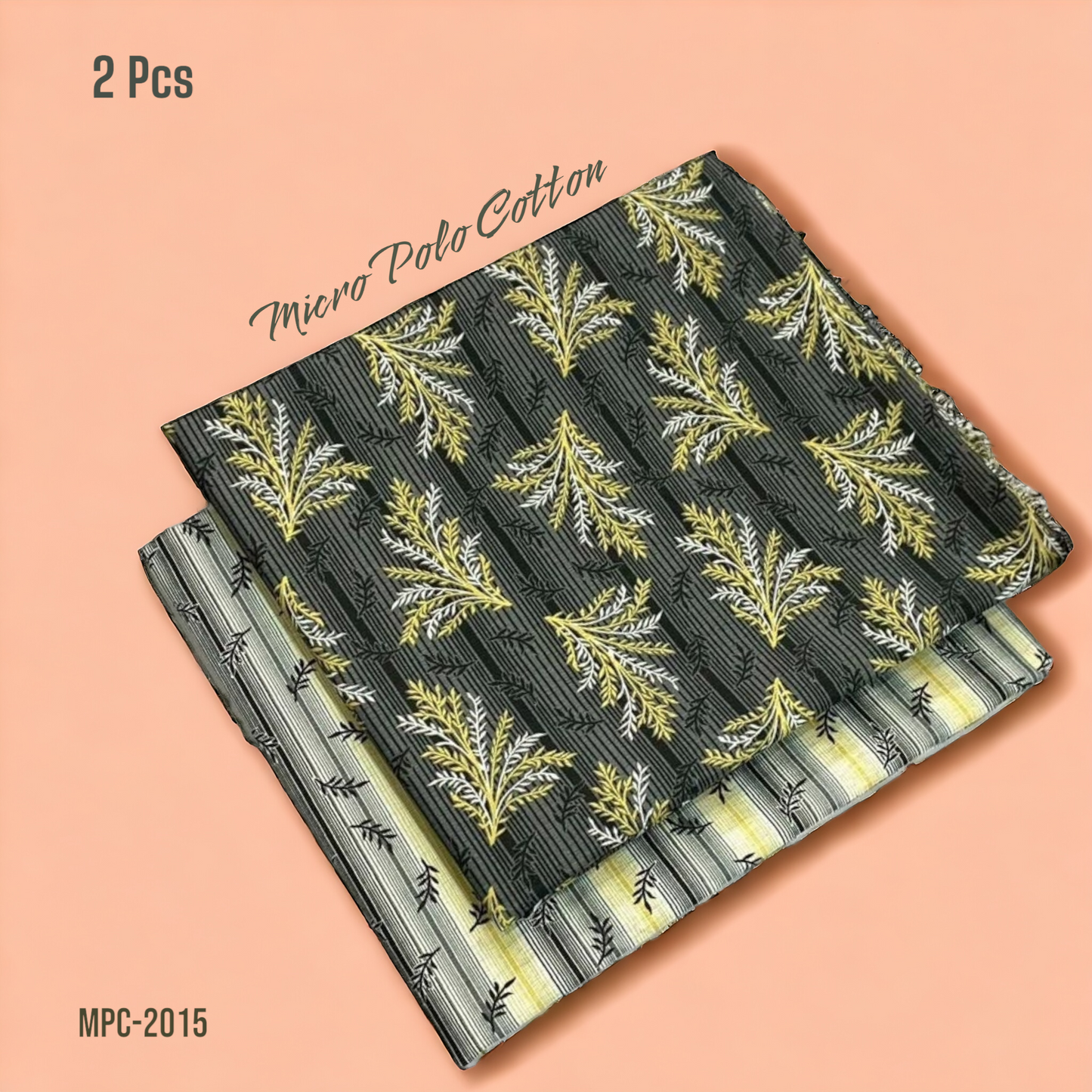 2 Pcs Floral Micro Polo Cotton - MPC-2015