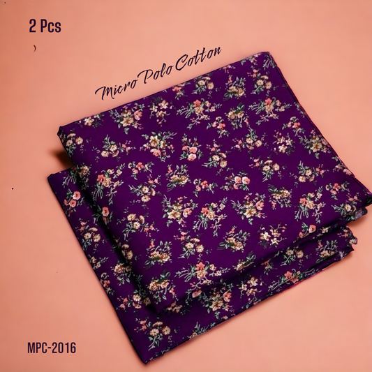 2 Pcs Floral Micro Polo Cotton - MPC-2016