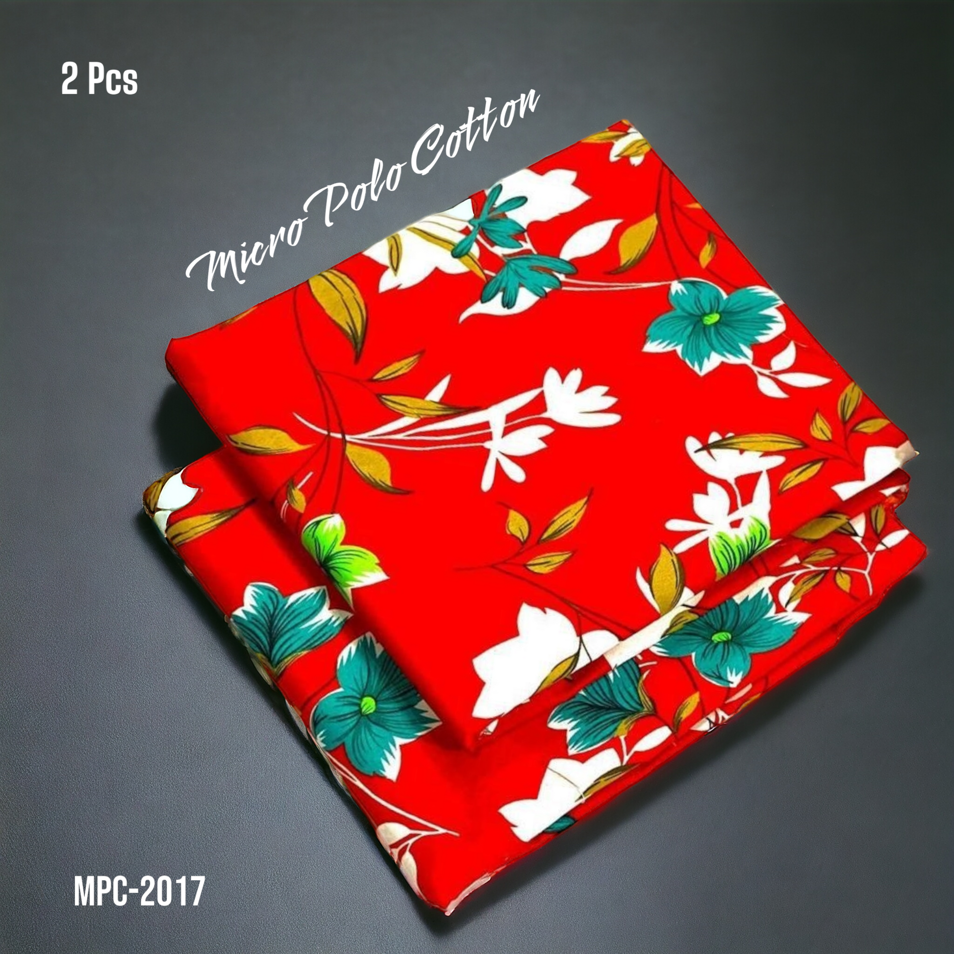 2 Pcs Floral Micro Polo Cotton - MPC-2017