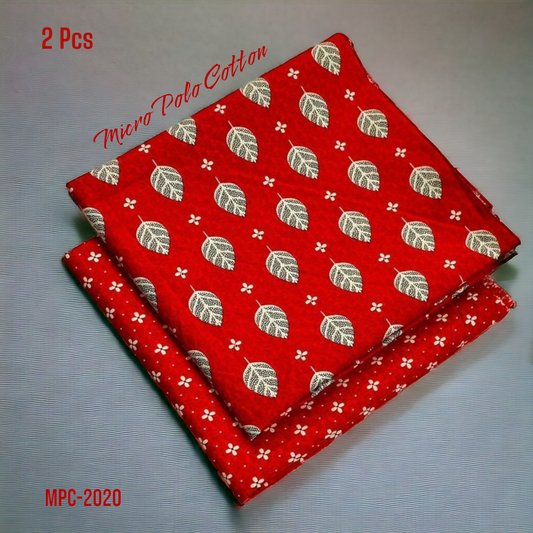 2 Pcs Floral Micro Polo Cotton - MPC-2020