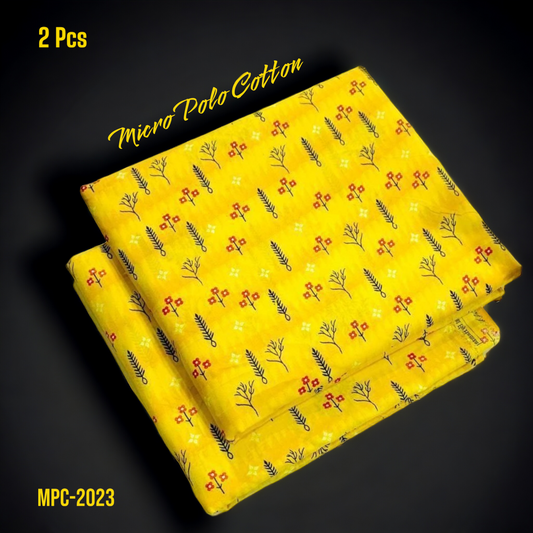 2 Pcs Floral Micro Polo Cotton - MPC-2023