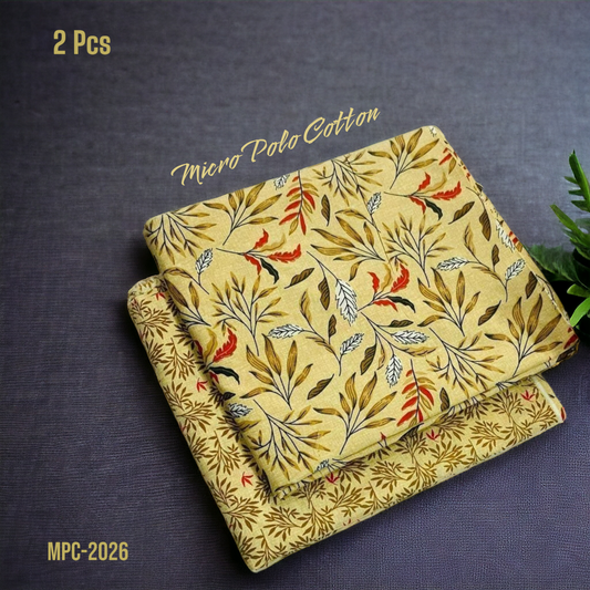 2 Pcs Floral Micro Polo Cotton - MPC-2026