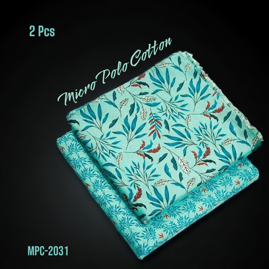 2 Pcs Floral Micro Polo Cotton - MPC-2031