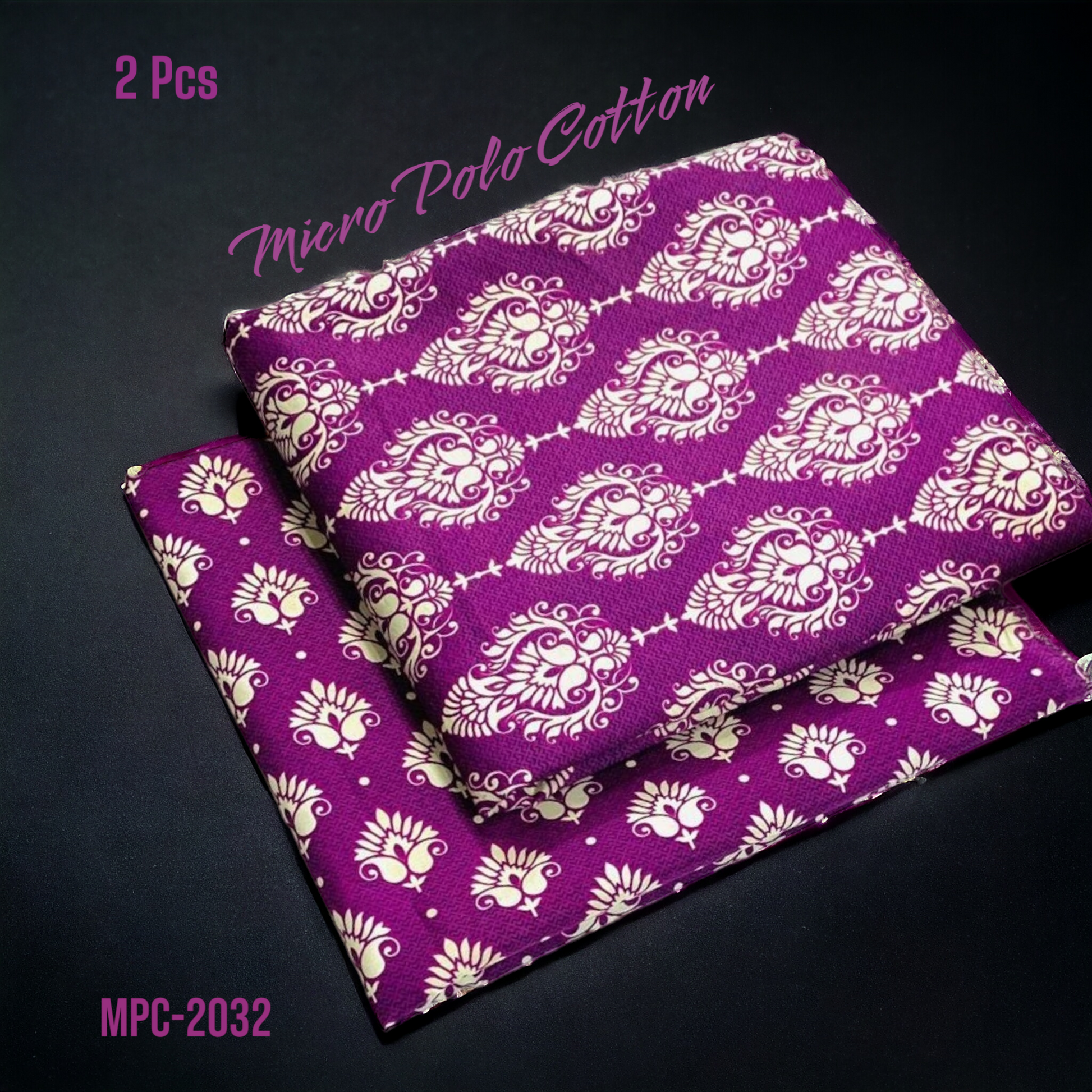 2 Pcs Floral Micro Polo Cotton - MPC-2032