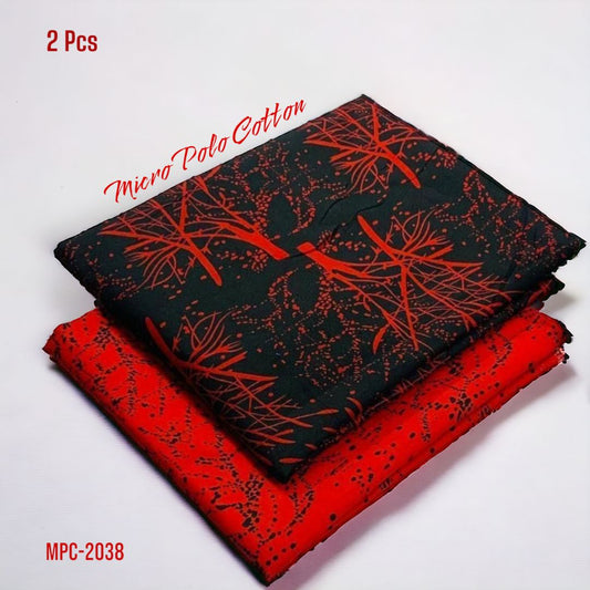 2 Pcs Floral Micro Polo Cotton - MPC-2038