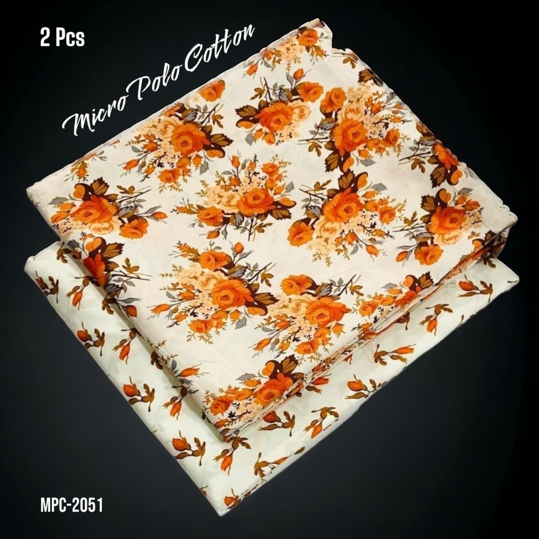 2 Pcs Floral Micro Polo Cotton - MPC-2051