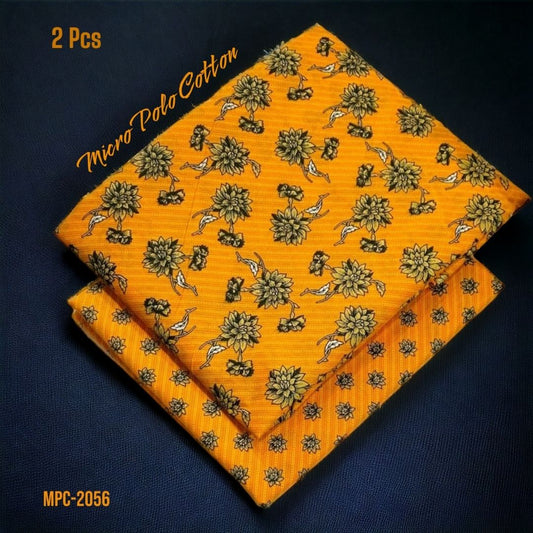 2 Pcs Floral Micro Polo Cotton - MPC-2056