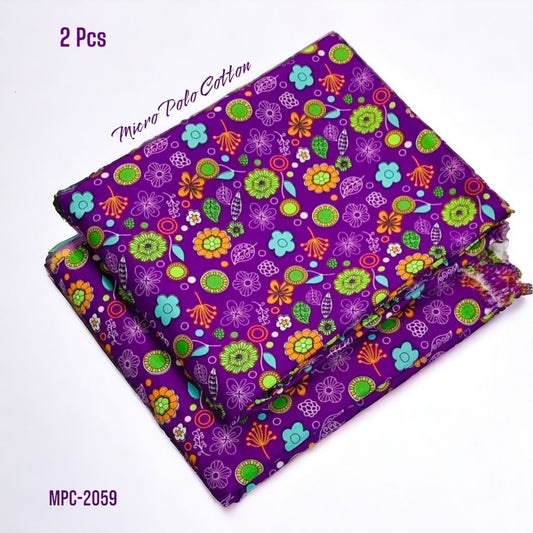 2 Pcs Floral Micro Polo Cotton - MPC-2059