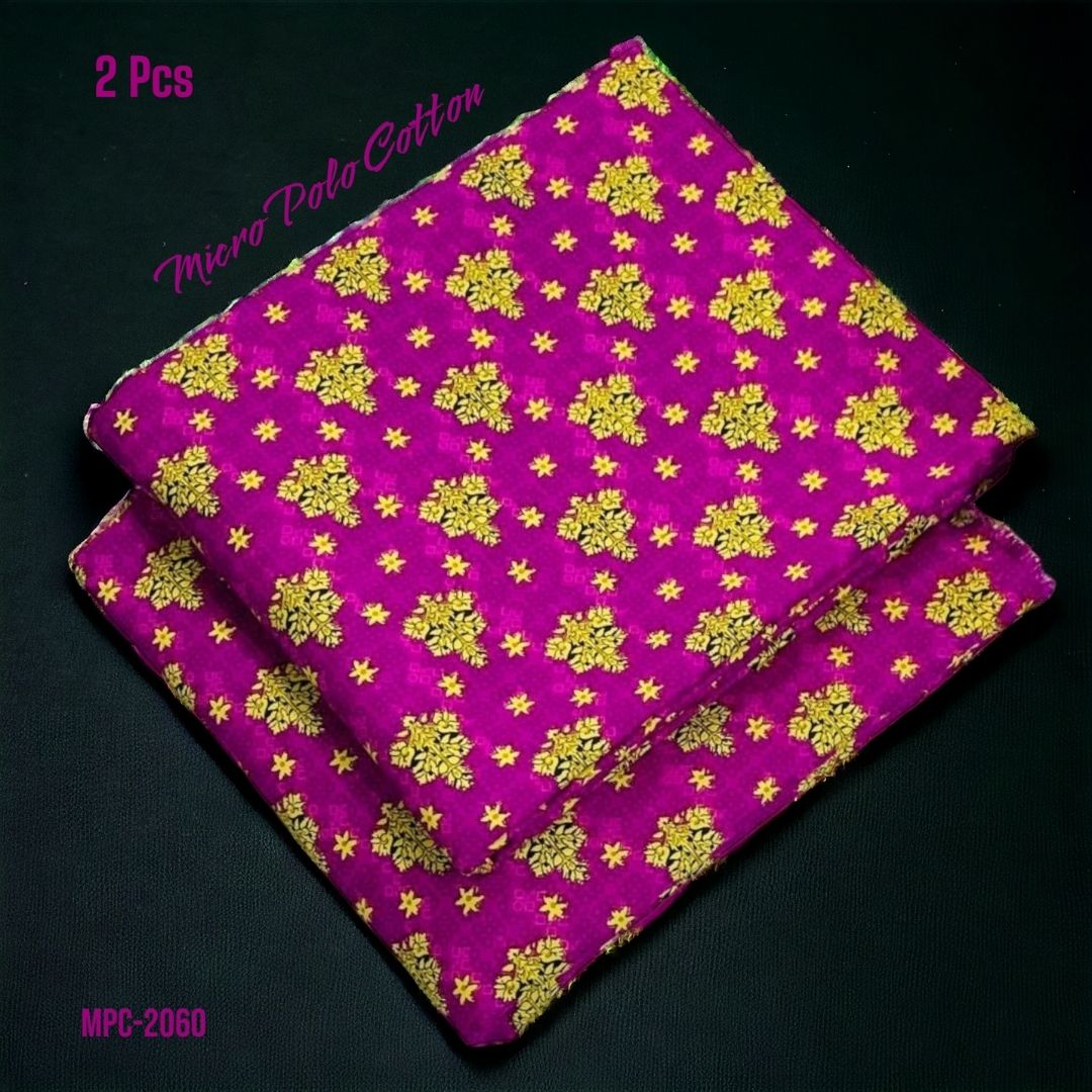 2 Pcs Floral Micro Polo Cotton - MPC-2060