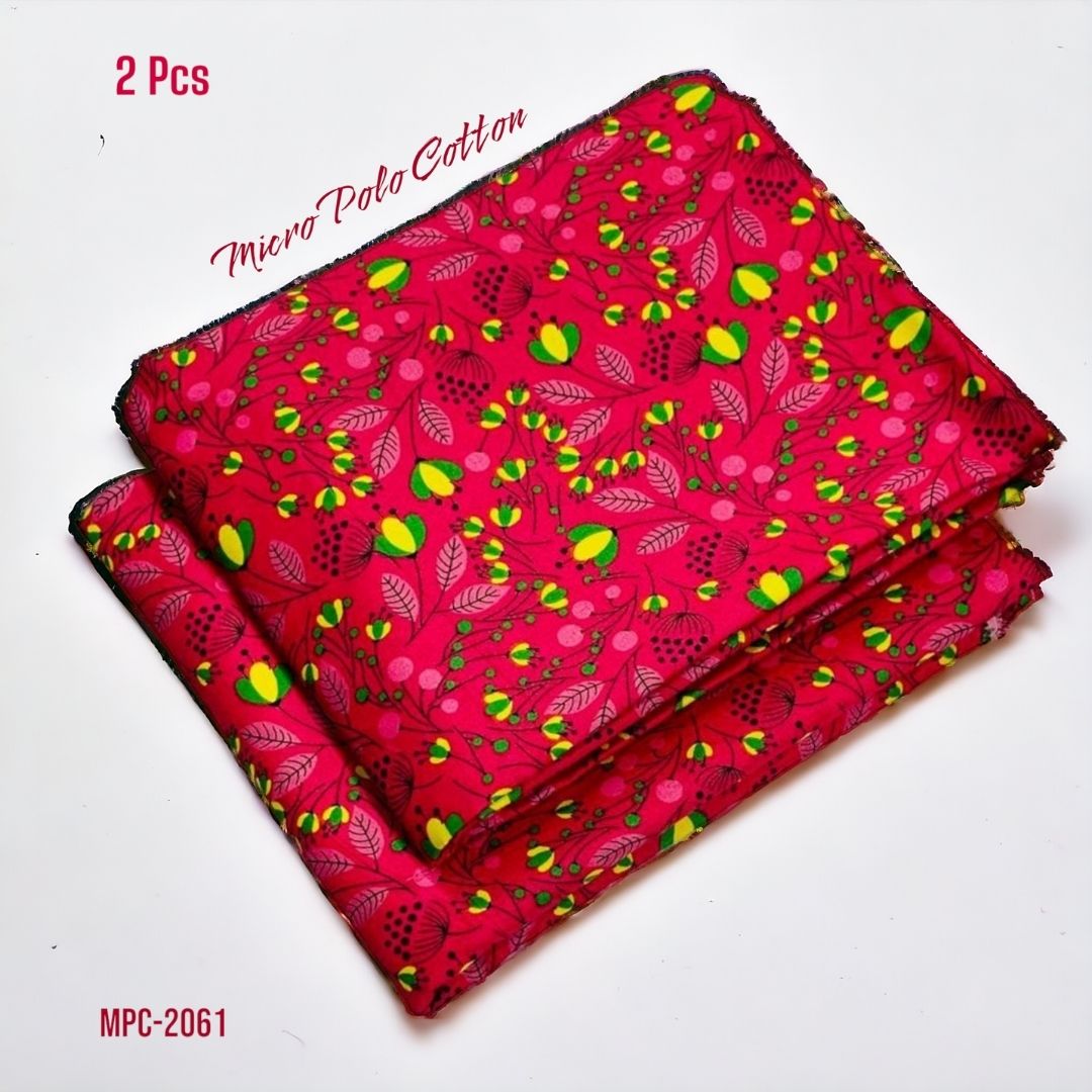 2 Pcs Floral Micro Polo Cotton - MPC-2061