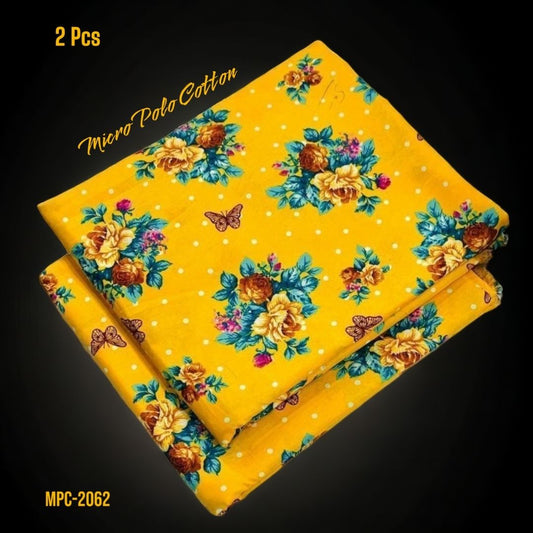 2 Pcs Floral Micro Polo Cotton - MPC-2062