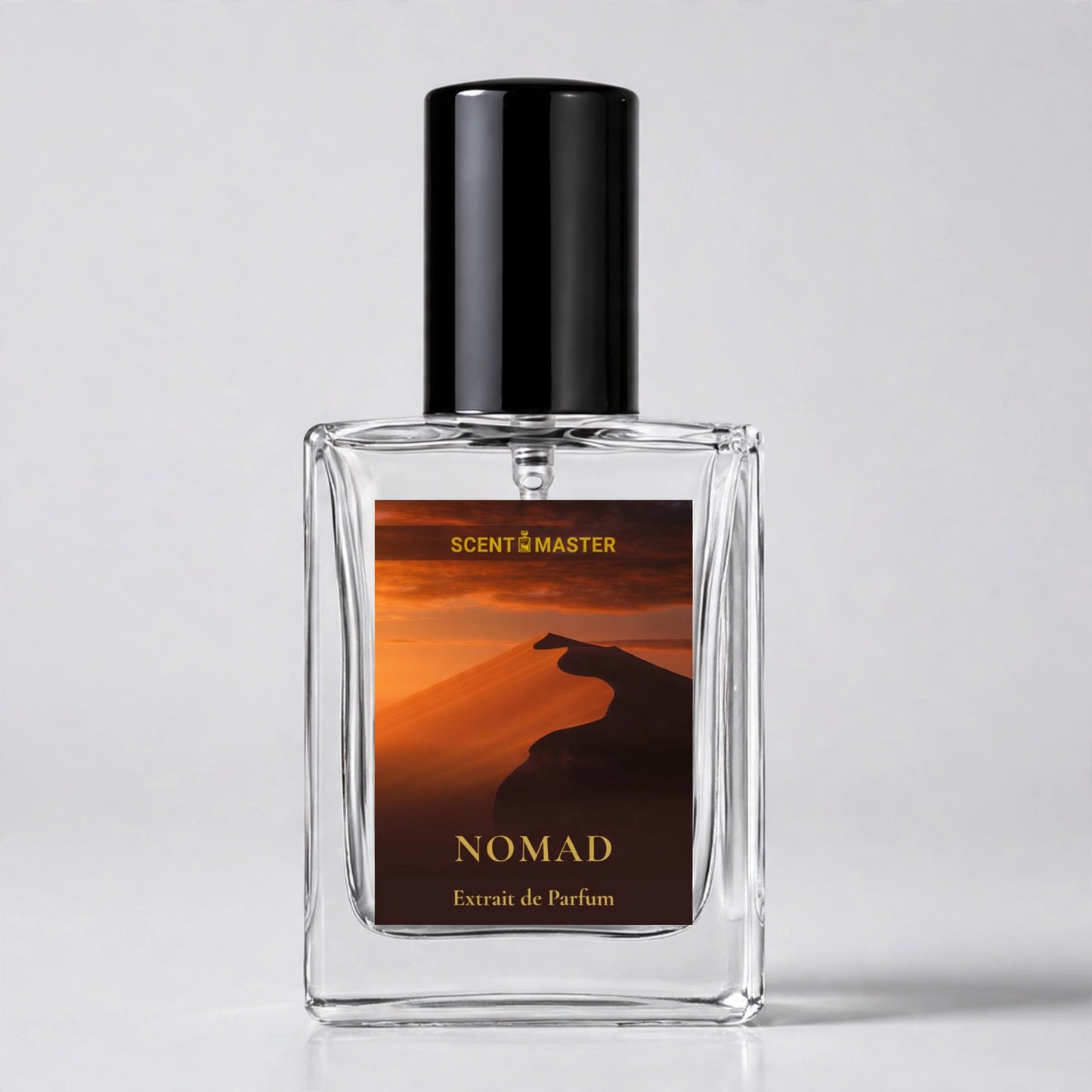 Nomad 30ml perfume bottle render by Scent Master