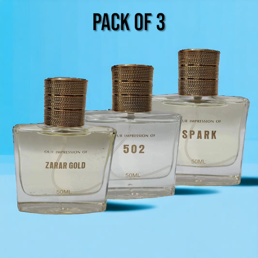 Pack Of 3 J Dot Perfume Impressions - 50 ML - ZWS