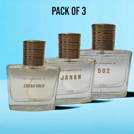 Pack Of 3 J Dot Perfume Impressions - 50 ML - ZJW