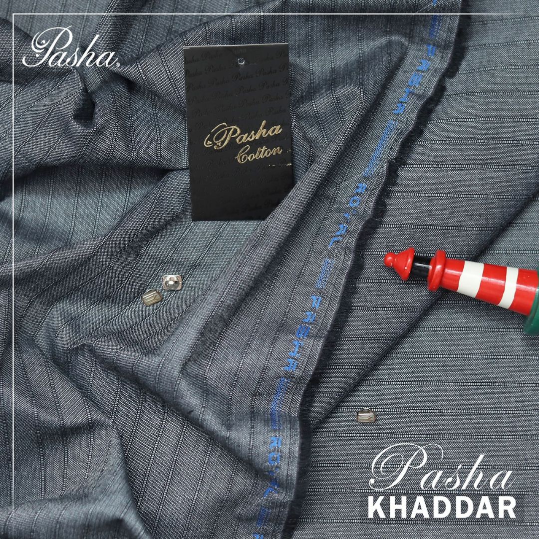 PASHA Premium Quality Soft Cotton Khaddar Unstitched Suit for Men