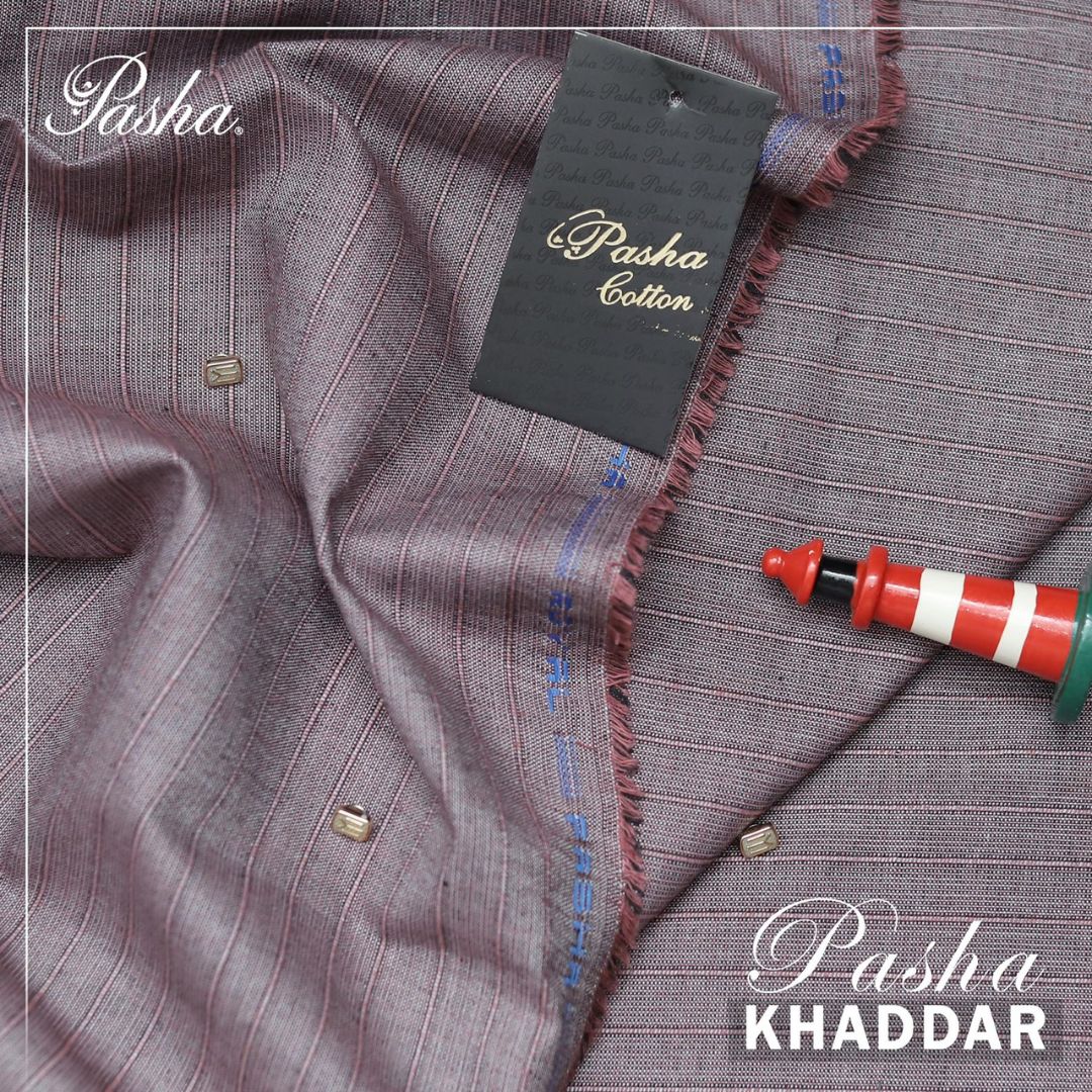 PASHA Premium Quality Soft Cotton Khaddar Unstitched Suit for Men