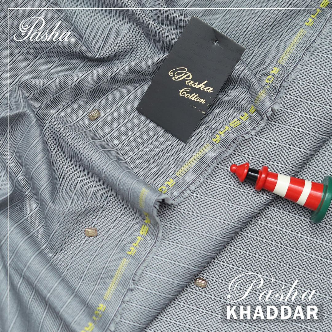 PASHA Premium Quality Soft Cotton Khaddar Unstitched Suit for Men