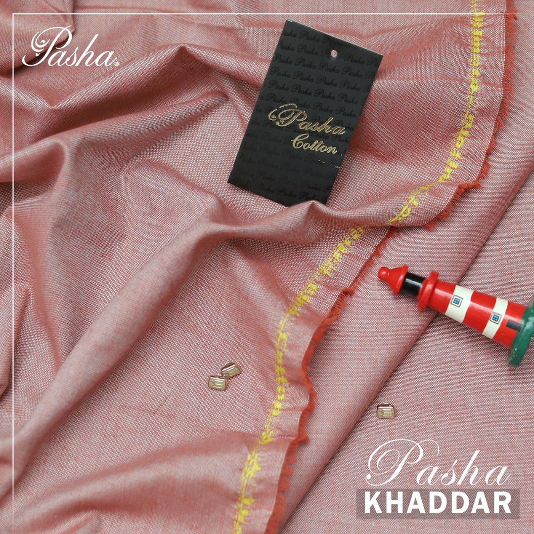 PASHA Premium Quality Soft Cotton Khaddar Unstitched Suit for Men