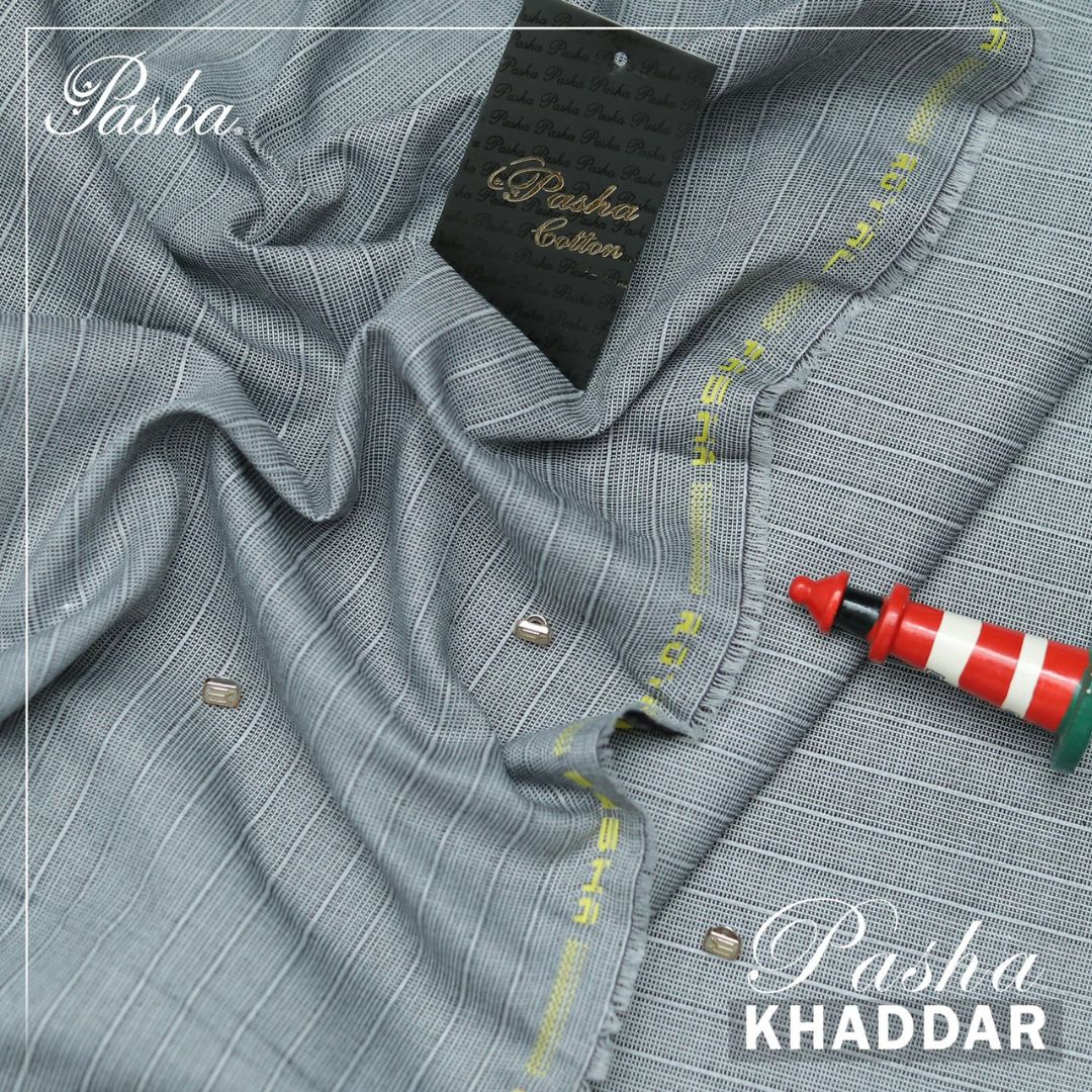 PASHA Premium Quality Soft Cotton Khaddar Unstitched Suit for Men