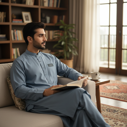 PASHA Flint Premium Cotton traditional wear in elegant home interior