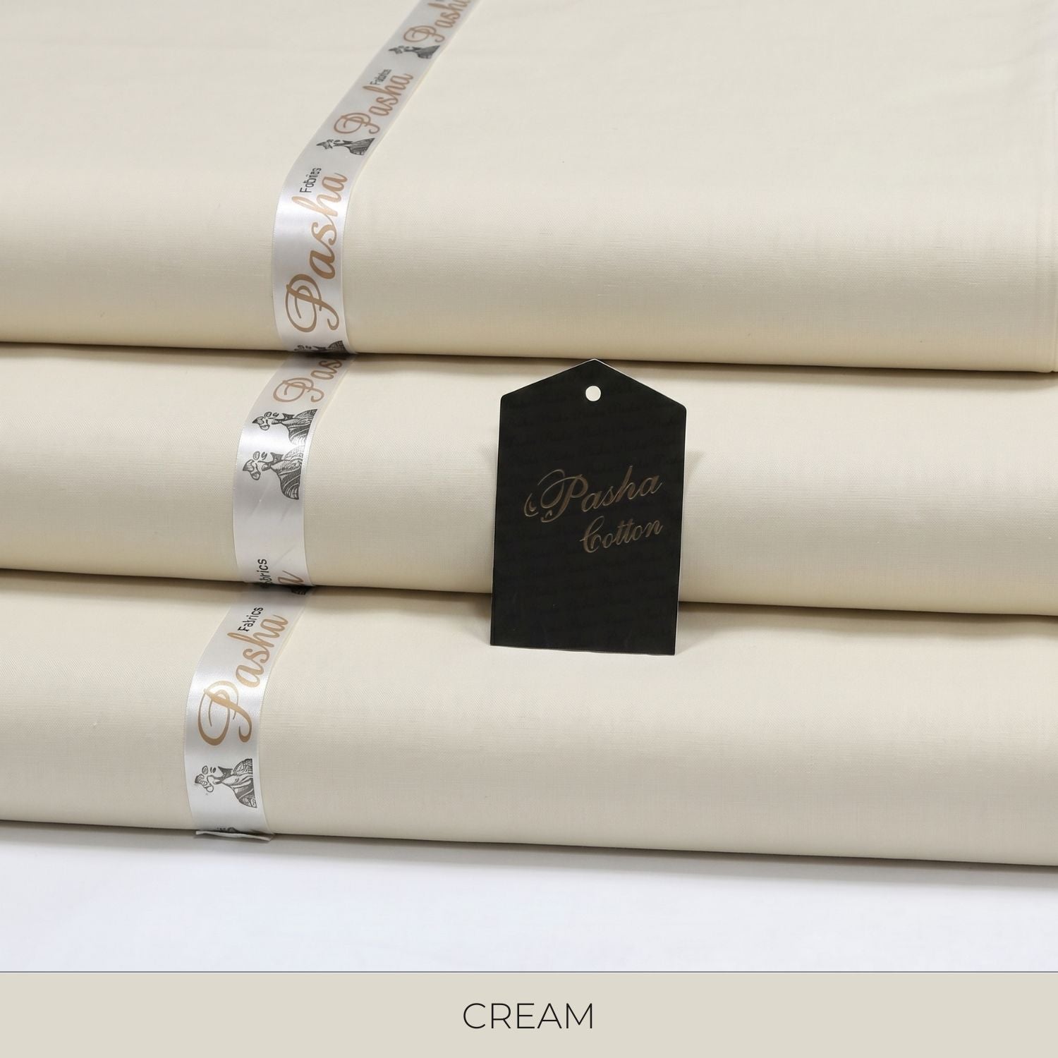 PASHA Premium Quality Soft Cotton Unstitched Suit for Men | Cream