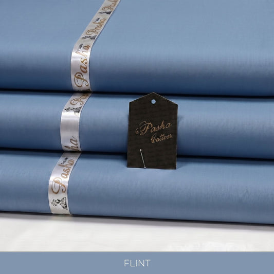 PASHA Premium Soft Cotton Unstitched Fabric for Men - Flint