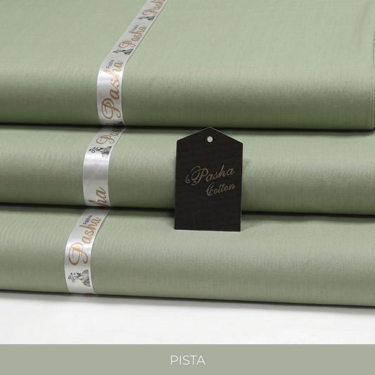 PASHA Premium Quality Soft Cotton Unstitched Suit for Men | Green