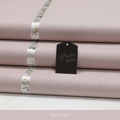 PASHA Premium Quality Soft Cotton Unstitched Suit for Men | Tea Pink