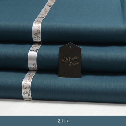 PASHA Premium Quality Soft Cotton Unstitched Suit for Men | Zinc