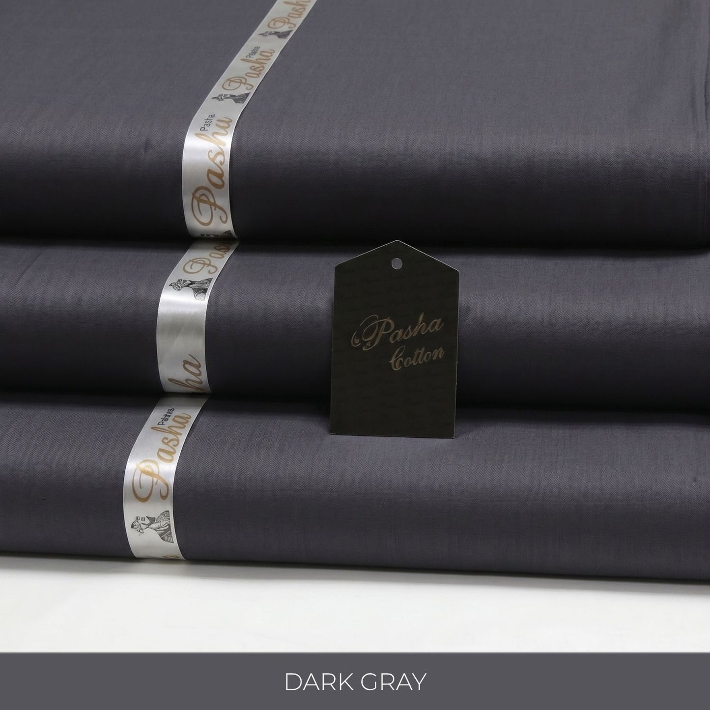 PASHA Premium Quality Soft Cotton Unstitched Suit for Men | Dark Gray