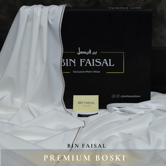 BIN FASIAL Premium Boski Wash and Wear | Off White