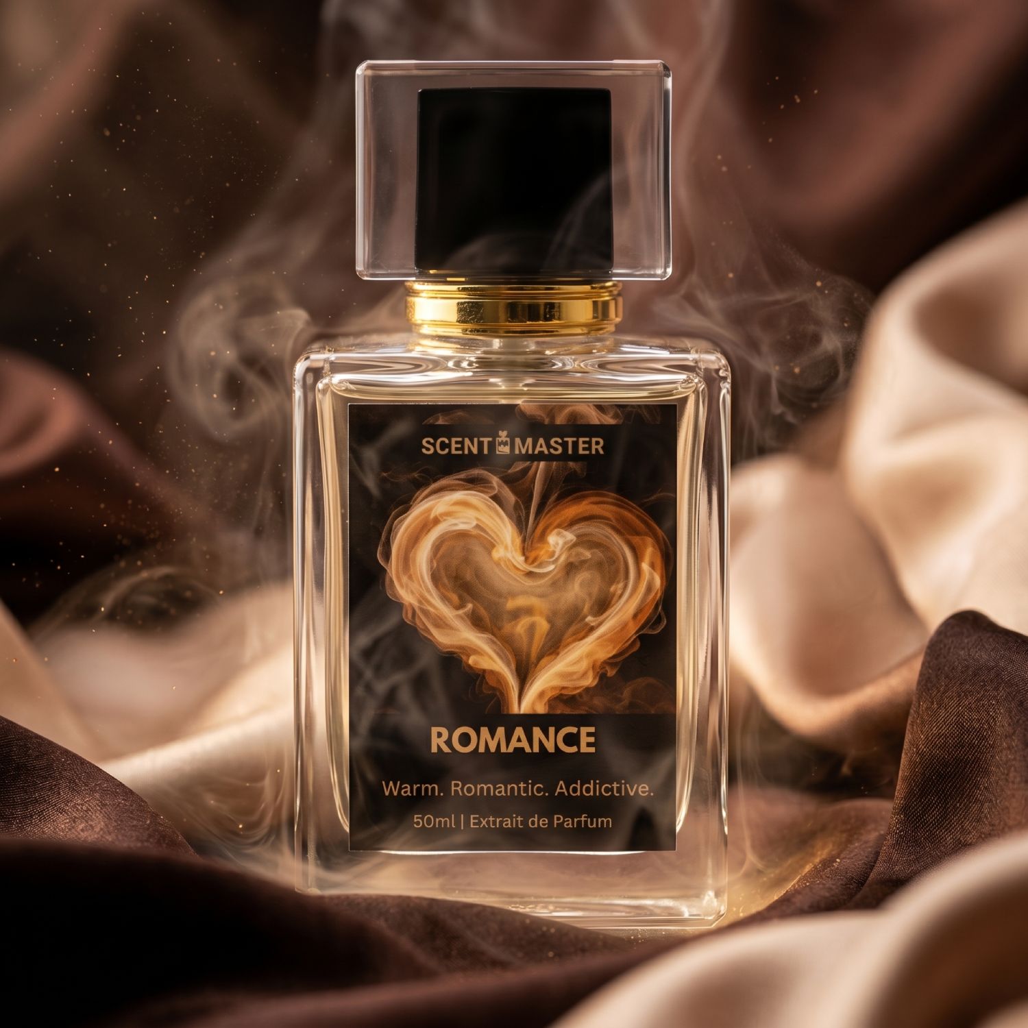 Romance by Scent Master luxury coffee gourmand fragrance campaign image