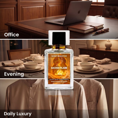Sacred Flame by Scent Master occasion image for office evening and daily luxury wear