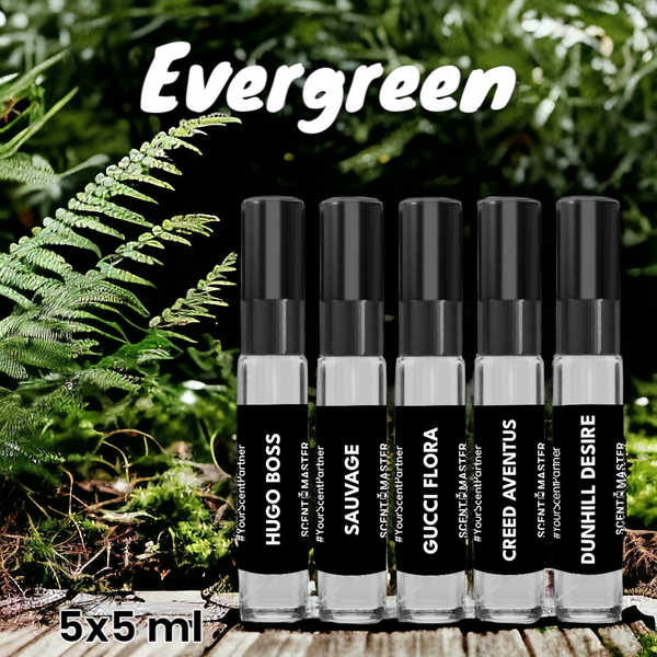 Pack of 5x5 ml Testers | Evergreen